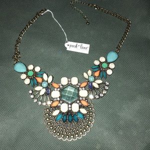 Park lane necklace, falls at clavicle.